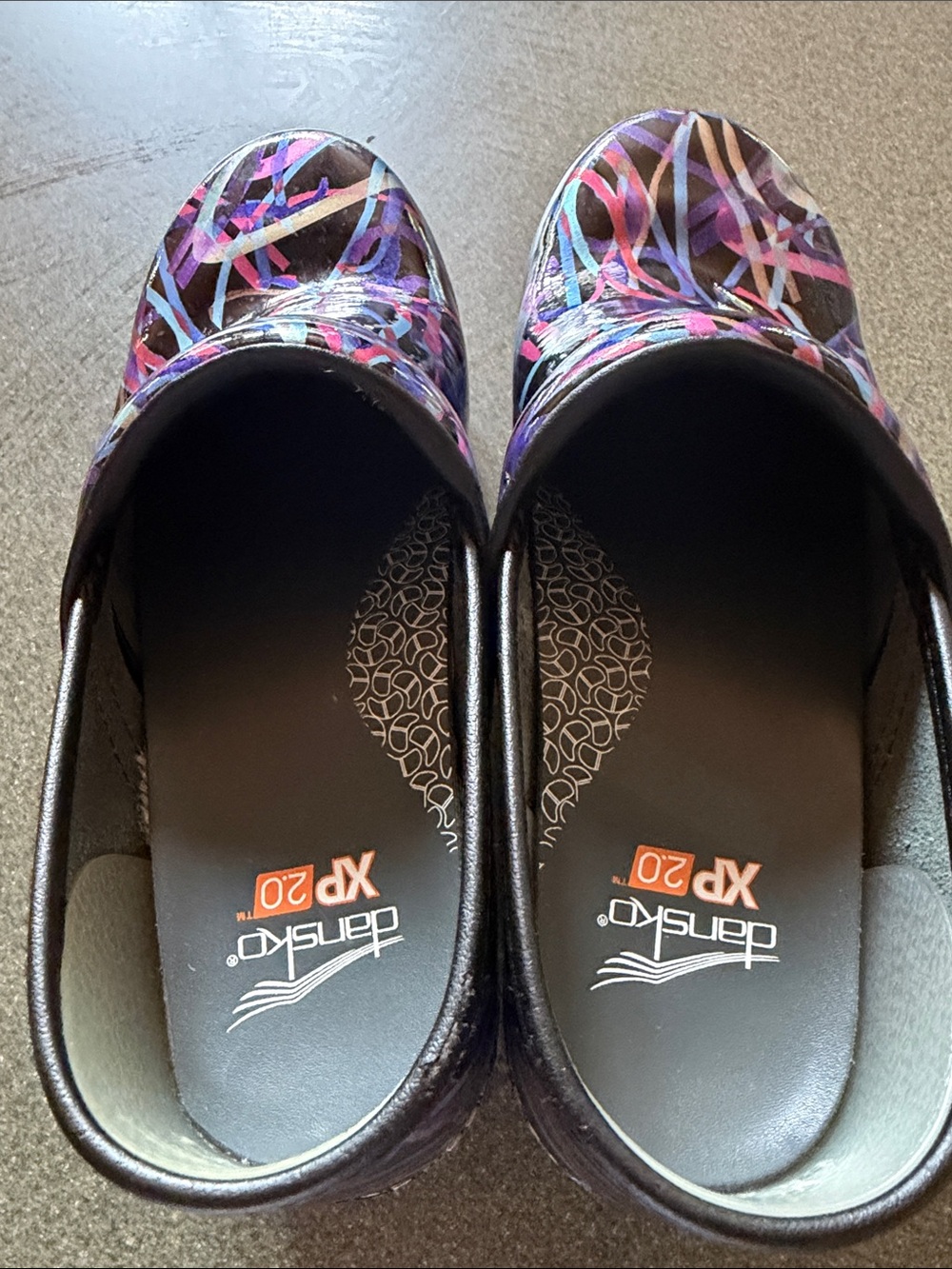 Dansko XP 2.0 Ribbon Patent Clog Professional Rocker Sz 39 - Picture 9 of 12